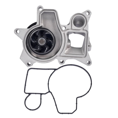 Nowa pompa wody aluminiowa srebrna z czarnym gumowym wirnikiem i uszczelką do bmw e81 e82 e87 e88 e90 e91 e92 e93 x1 x3 11517807311