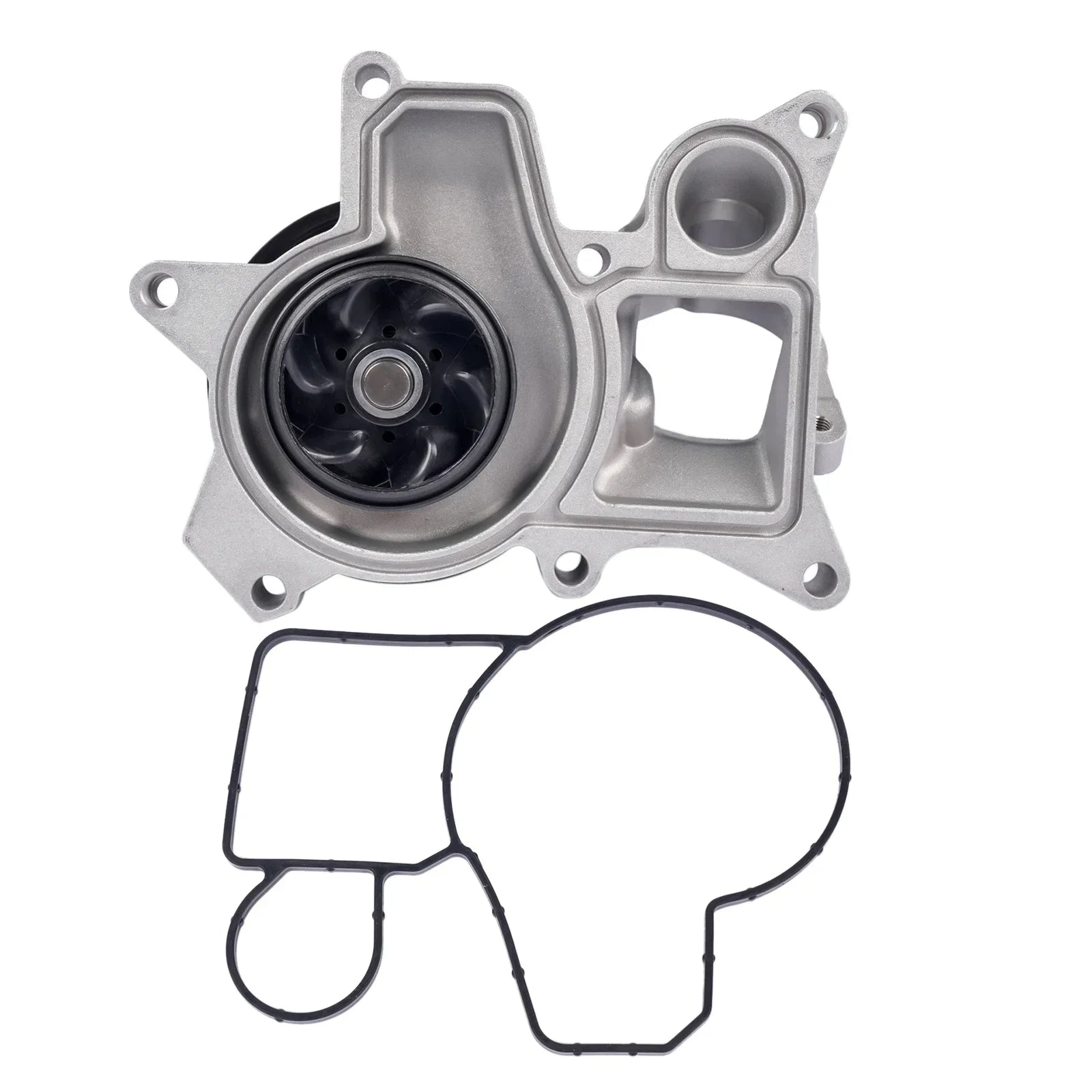 Nowa pompa wody z aluminium do bmw e81 e82 e87 e88 e90 e91 e92 e93 x1 x3 z czarnym gumowym wirnikiem i uszczelką