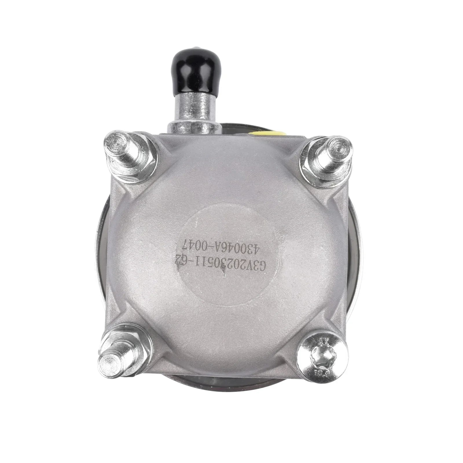 Srebrna metaliczna pompa wspomagania kierownicy 6g913a696na z czarnym pokrętłem i czterema mocowaniami do ford mondeo s80 v70 xc60 xc70