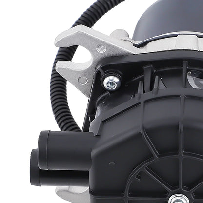 Czarne plastikowe obudowa pompki powietrza wtórnego z metalowym uchwytem i żeberkowanym wężem do citroen c2 c3