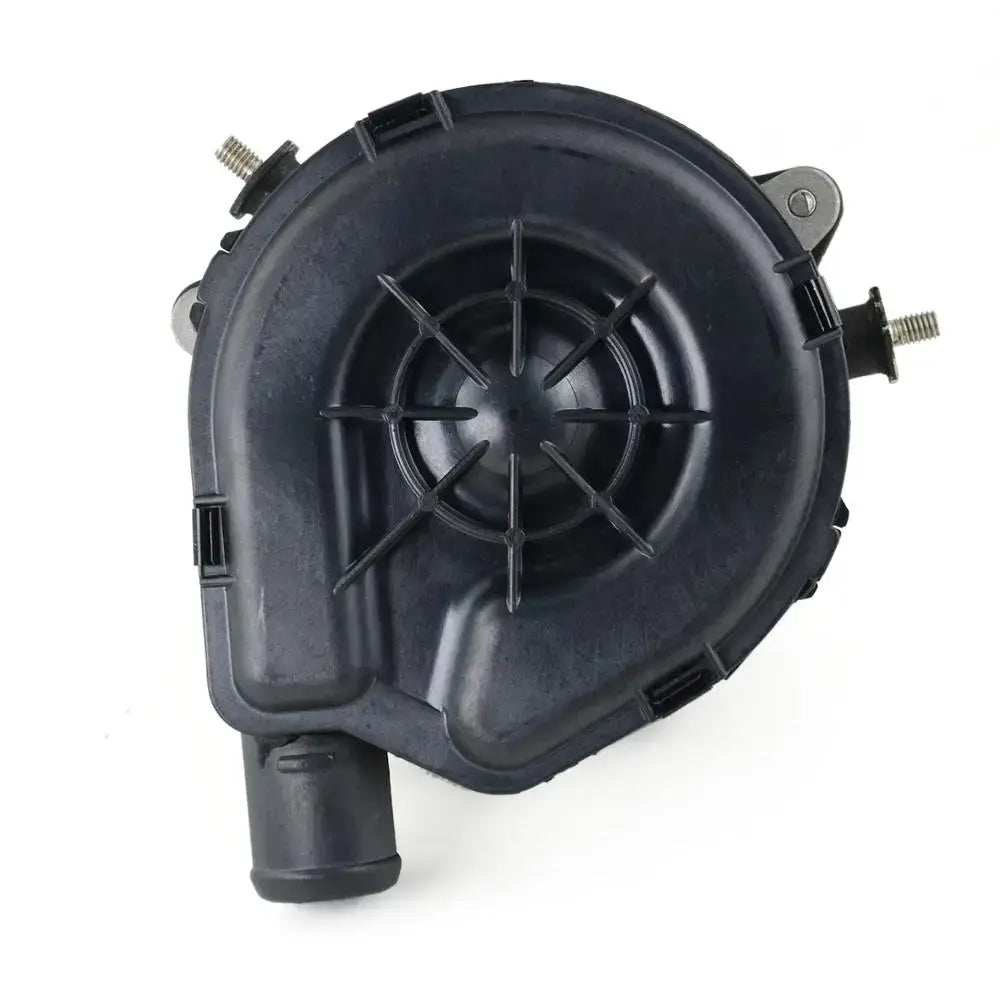 Czarna plastikowa pompka powietrza wtórnego z gwiazdkowym wylotem i metalowymi przyłączami do subaru forester wrx sti impreza wrx