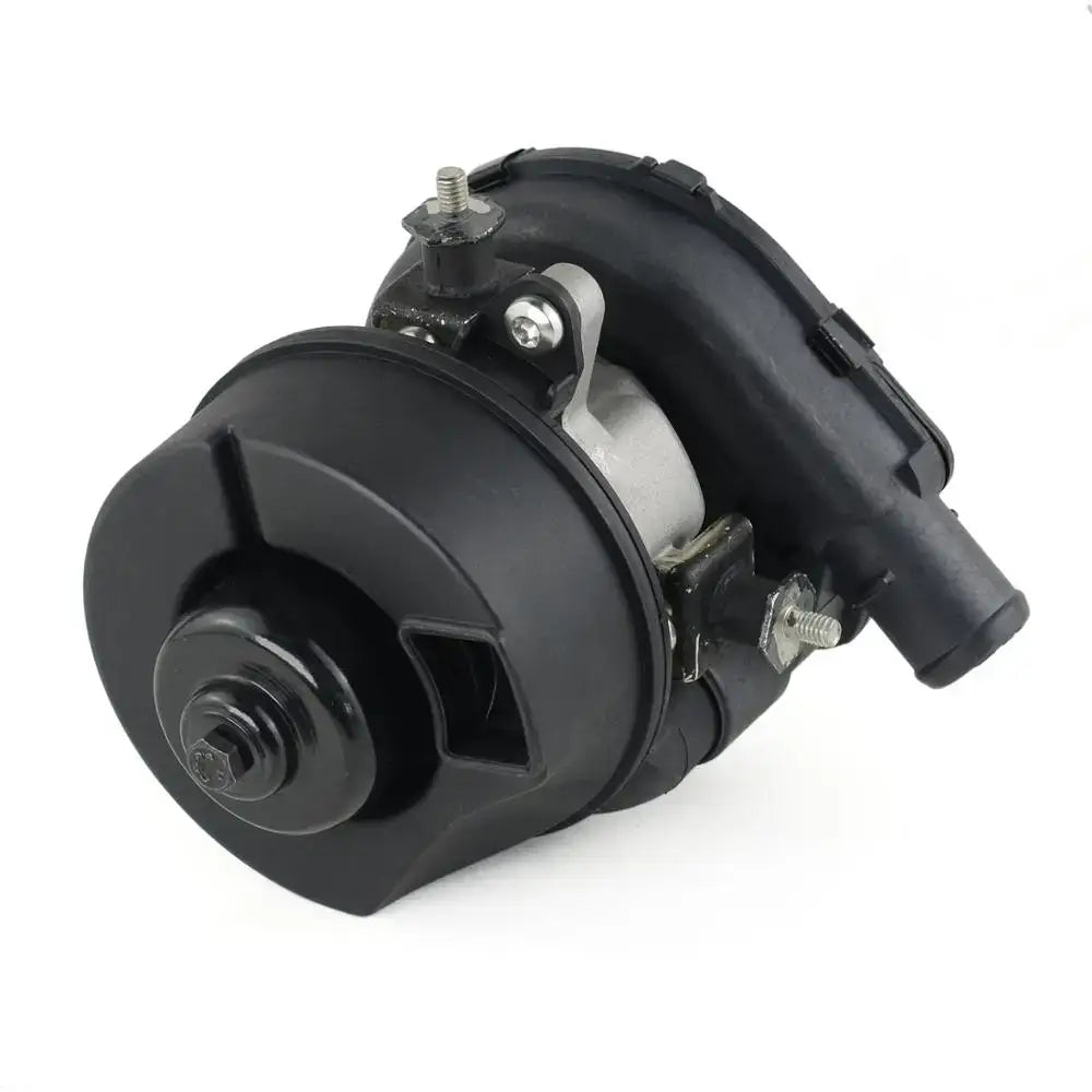 Czarna plastikowo-metalowa pompka powietrza wtórnego do subaru forester impreza wrx sti ej255 z cylindrycznym korpusem