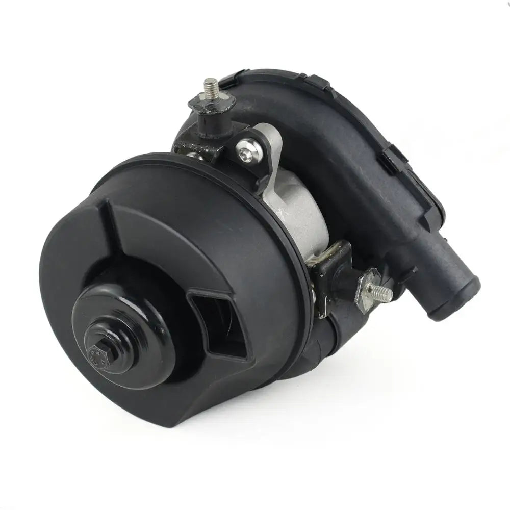 Czarna plastikowo-metalowa pompka powietrza wtórnego do subaru forester impreza wrx sti ej255 z cylindrycznym korpusem