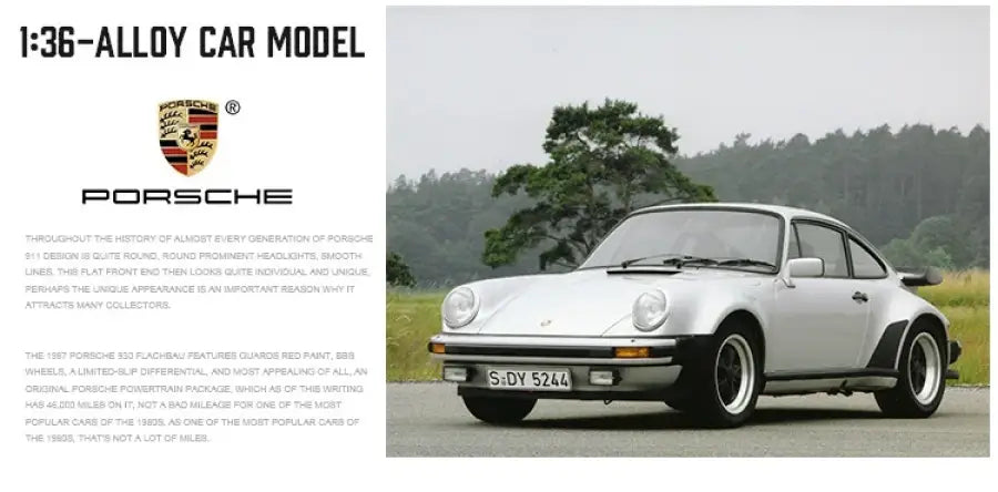 Porsche 911 1978 1:36 – Kolekcjonerski Model Die-Cast z Mechanizmem Cofania
