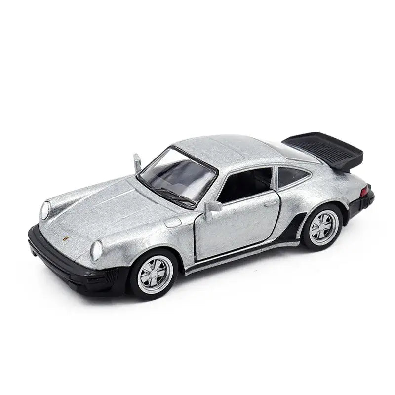 Porsche 911 1978 1:36 – Kolekcjonerski Model Die-Cast z Mechanizmem Cofania - Srebrny bez pudełka