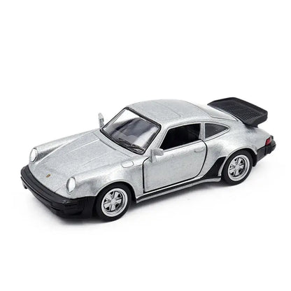Porsche 911 1978 1:36 – Kolekcjonerski Model Die-Cast z Mechanizmem Cofania - Srebrny bez pudełka
