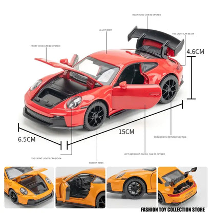 Porsche 911 GT3 1:32 – Metalowa Replika z Dźwiękiem i Światłem