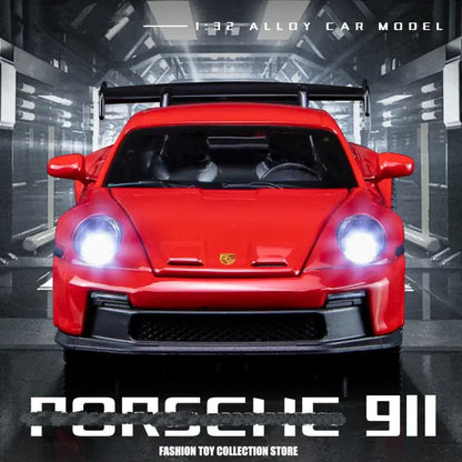 Porsche 911 GT3 1:32 – Metalowa Replika z Dźwiękiem i Światłem
