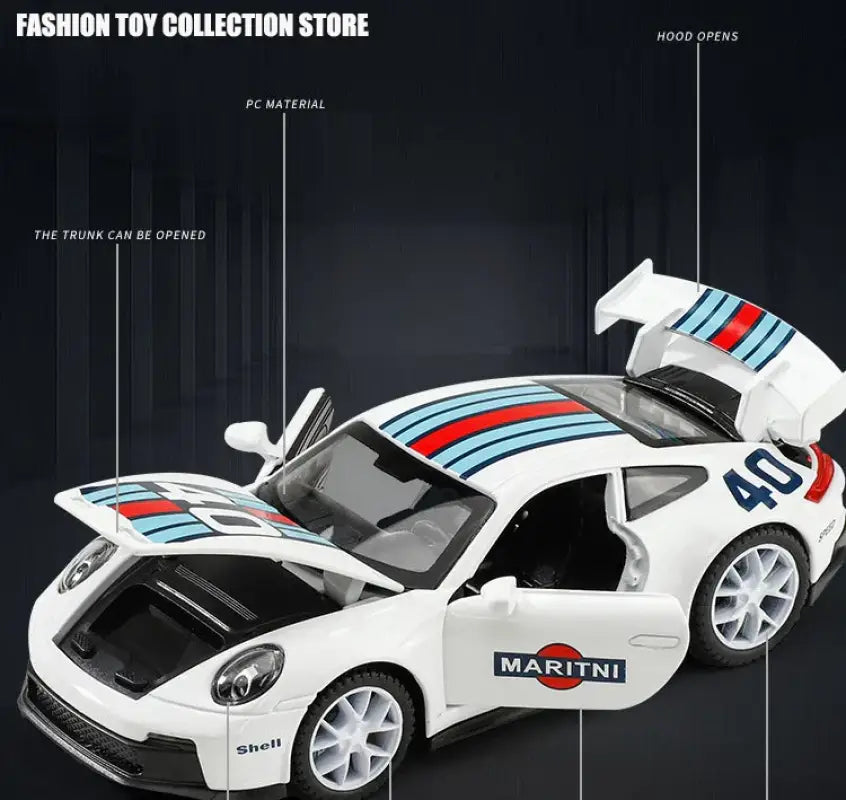 Porsche 911 GT3 1:32 – Metalowa Replika z Dźwiękiem i Światłem