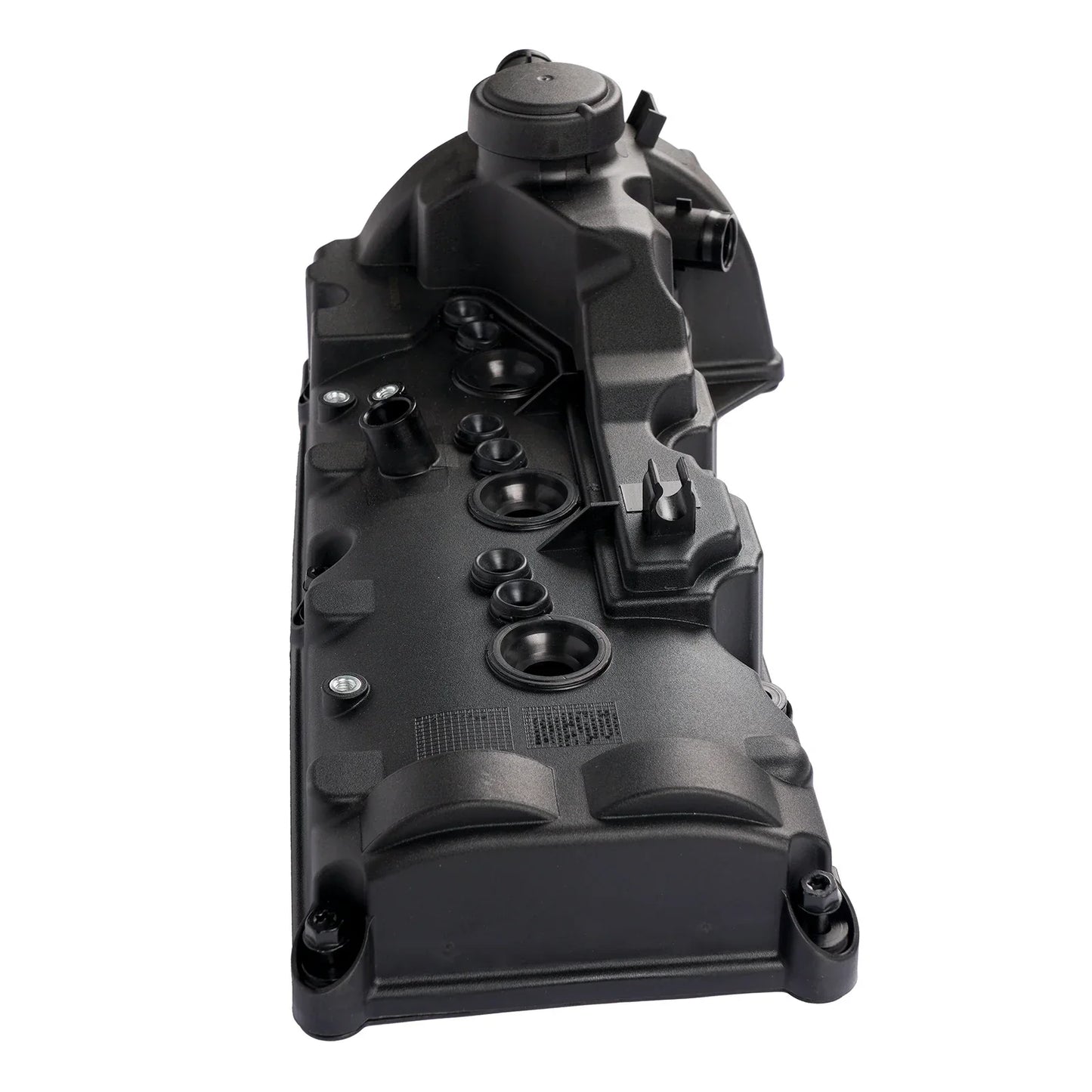 Czarna plastikowa pokrywa zaworów silnika ap01 zintegrowana z korkiem oleju do audi a4 a6 a7 q5 vw touareg 3.0l 0t diesel clab cduc
