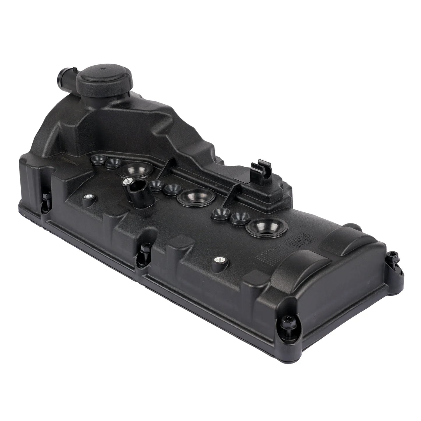 Czarna plastikowa pokrywa zaworów silnika ap01 z uformowanymi konturami do audi a4 a6 a7 q5 vw touareg 0t diesel clab cduc