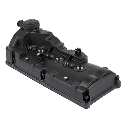 Czarna plastikowa pokrywa zaworów silnika ap01 z uformowanymi konturami do audi a4 a6 a7 q5 vw touareg 0t diesel clab cduc