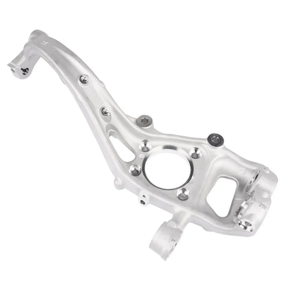 Srebrna zwrotnica przednia prawa z aluminium z wieloma otworami montażowymi do audi a6 c8 a6 allroad a7 q5