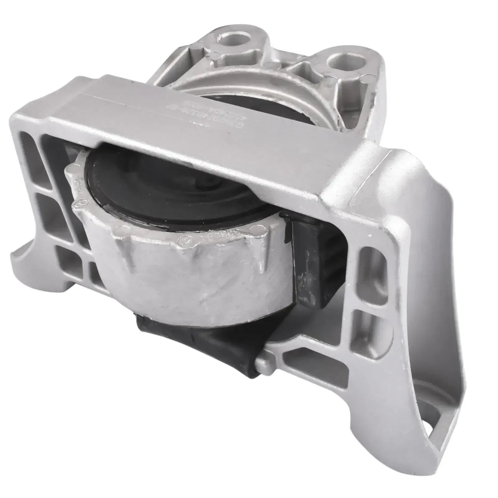 Srebrne metalowe mocowanie silnika z czarną gumową tuleją 7m516f012yb do ford focus volvo s40 v50