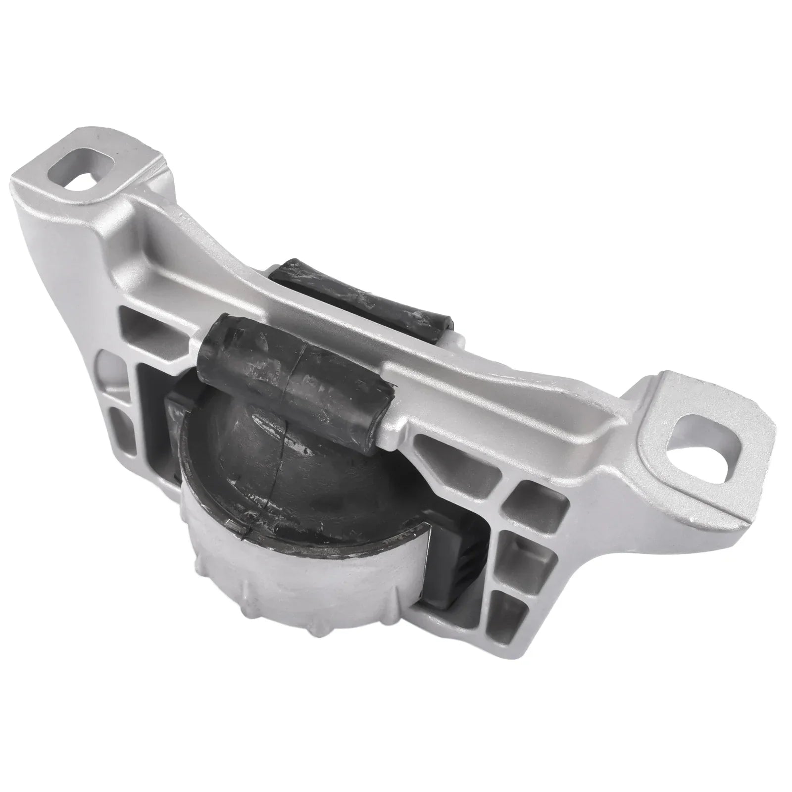 Srebrne metalowe prawy mocowanie silnika ap03 7m516f012yb z czarnymi gumowymi tulejami do ford focus volvo s40 v50