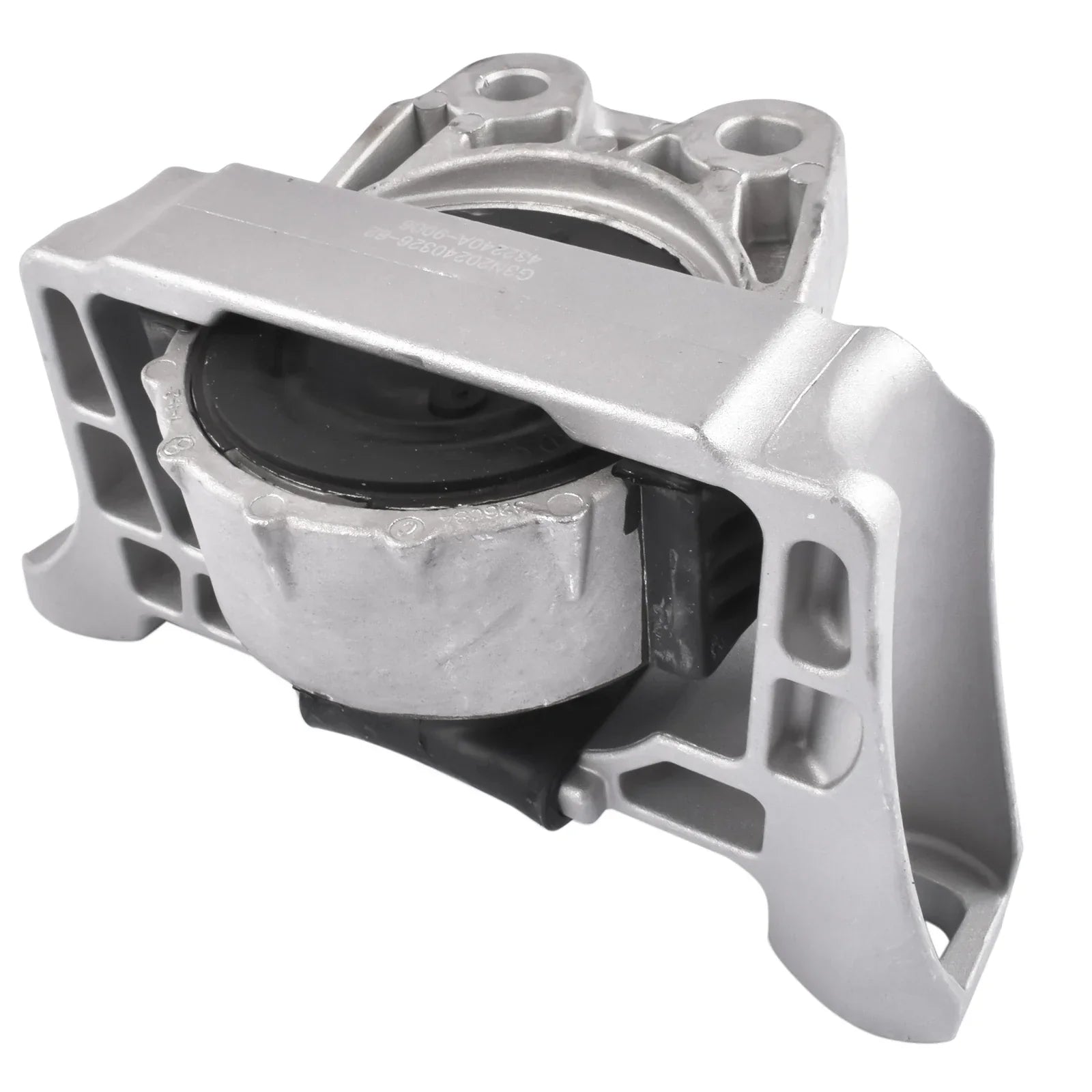 Srebrne metalowe prawy mocowanie silnika 7m516f012yb z czarną gumową tuleją do ford focus i volvo s40 v50