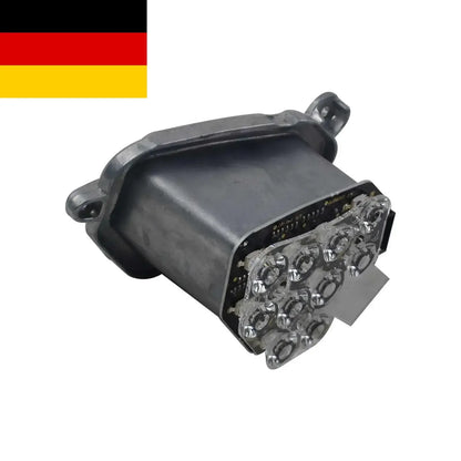 Czarna plastikowa obudowa modułu led bi xenon z 12 okrągłymi diodami do bmw seria 5 f10 f11 2010 2013 prawy
