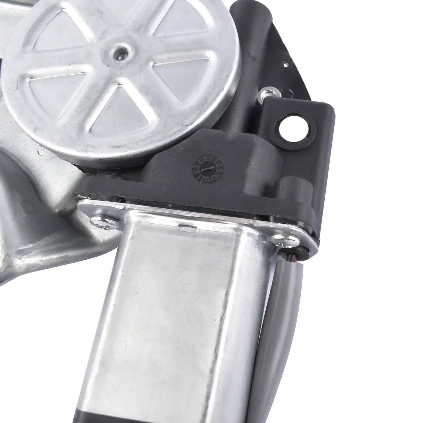 Srebrno-czarny elektryczny regulator szyby z okrągłą obudową przekładni do ford ranger mk2 pickup ur5758590a