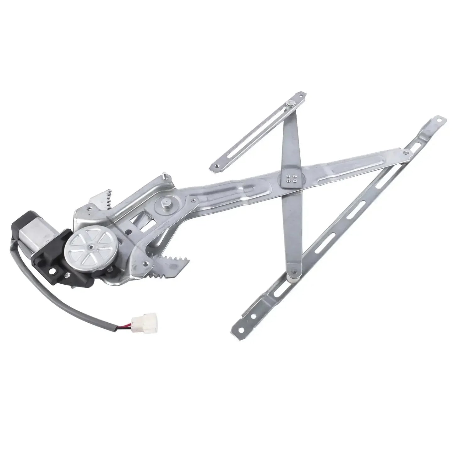 Silver metal front right driver window regulator with black motor housing and white connector for ford ranger mk2 ur5758590a