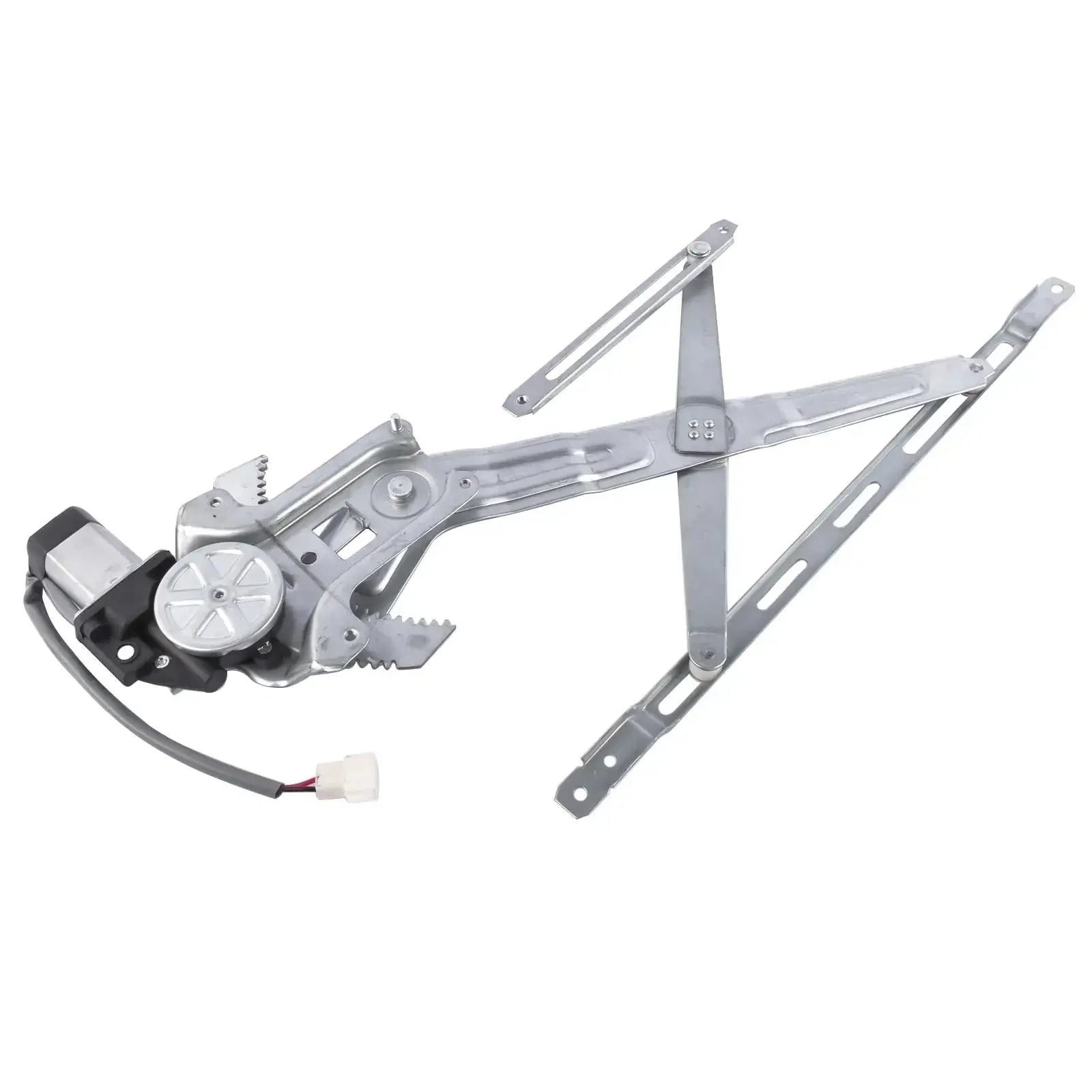 Silver metal front right driver window regulator with black motor housing and white connector for ford ranger mk2 ur5758590a