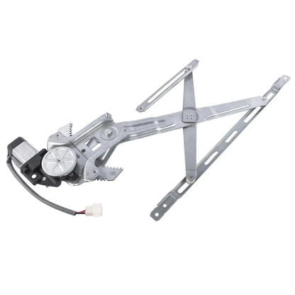 Silver metal front right driver window regulator with black motor housing and white connector for ford ranger mk2 ur5758590a