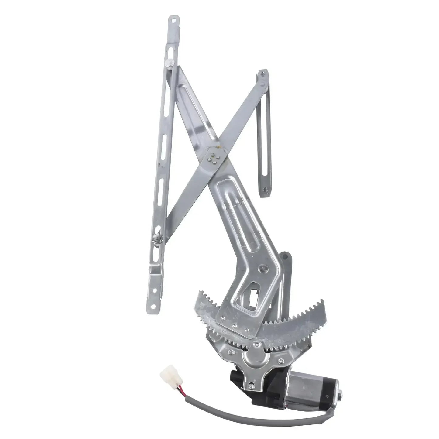Srebrny metalowy regulator szyby z mechanizmem zębatkowym i silnikiem do ford ranger mk2 pickup ur5758590a
