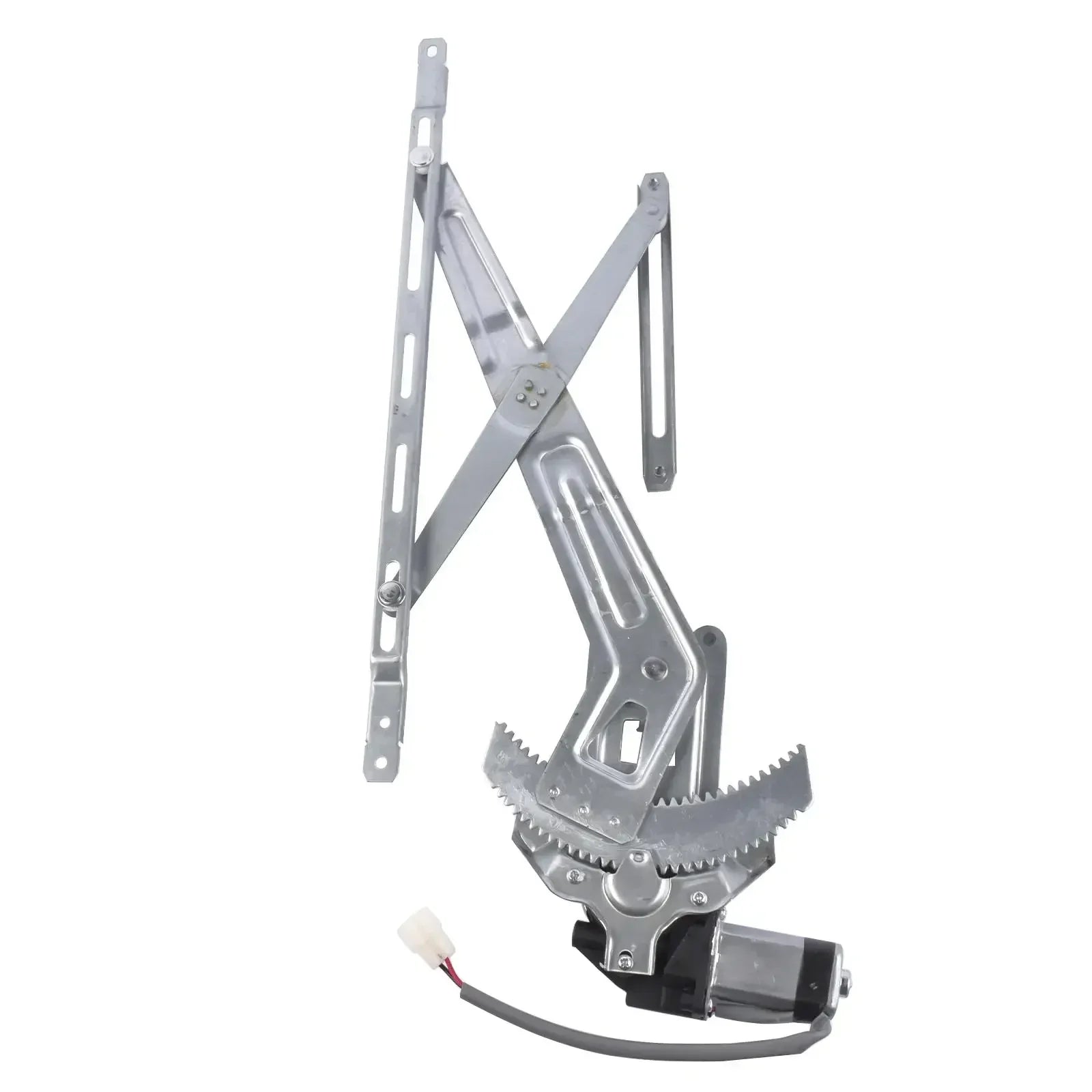 Srebrny metalowy regulator szyby z mechanizmem zębatkowym i silnikiem do ford ranger mk2 pickup ur5758590a