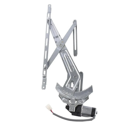 Srebrny metalowy regulator szyby z mechanizmem zębatkowym i silnikiem do ford ranger mk2 pickup ur5758590a