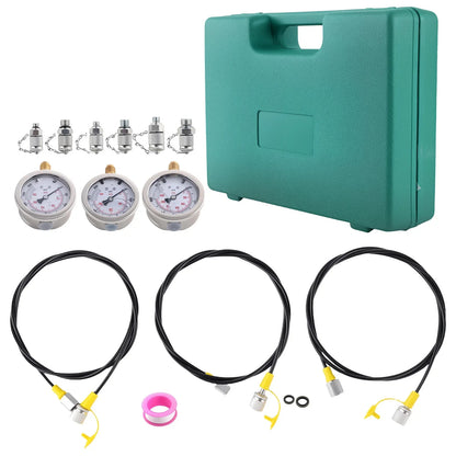 Professionelles Hydraulikdruck-Testset 0–8600 PSI für Bagger, universell, neu