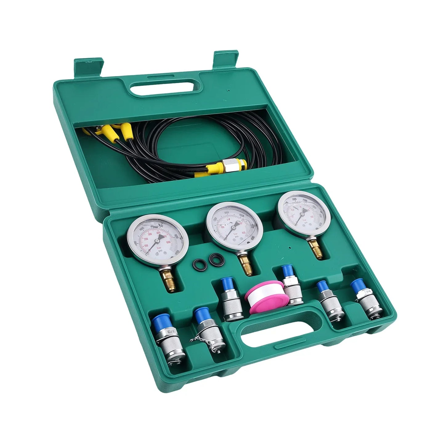 Professionelles Hydraulikdruck-Testset 0–8600 PSI für Bagger, universell, neu