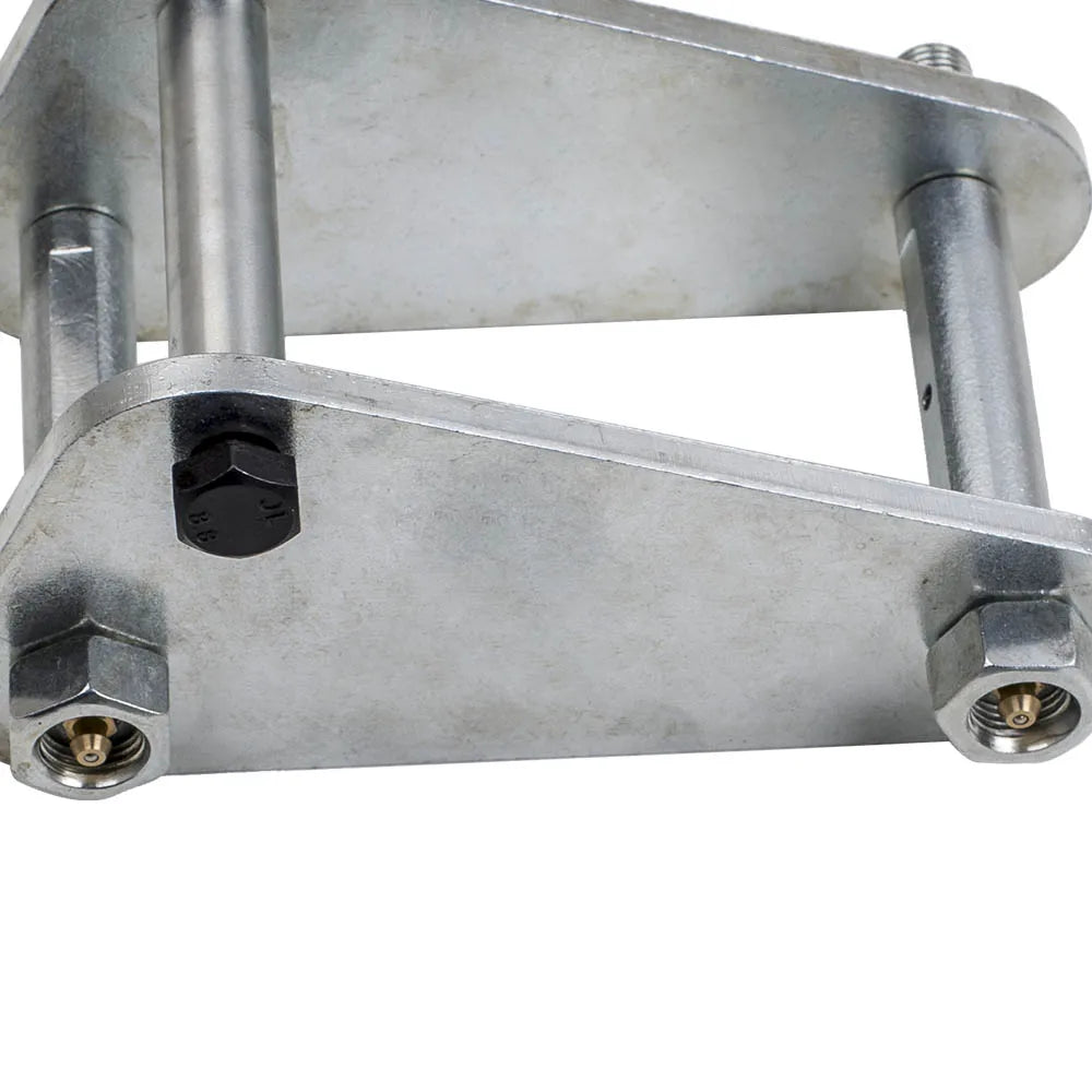 Srebrny metalowy u-kształtny hak zawieszenia z nakrętkami do toyota land cruiser seria 40 60 73 75