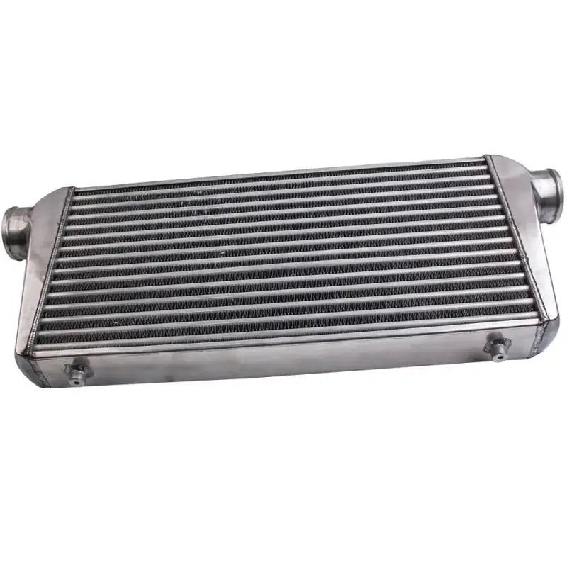Przedni Intercooler Rura i Żebro 600x300x76 3cale Czarny Uniwersalny - Srebrny