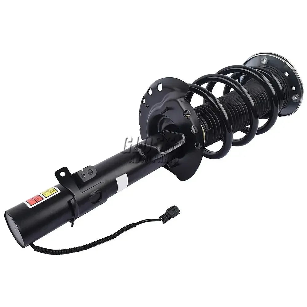 Czarny coilover amortyzator przedni lewy z gwintowaną osią i sprężyną do land rover evoque 2011 2018 lr024437