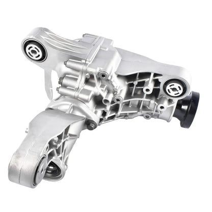 Srebrny metaliczny przedni mechanizm różnicowy 195 mm jeep grand cherokee i dodge durango z czarnymi gumowymi tulejami