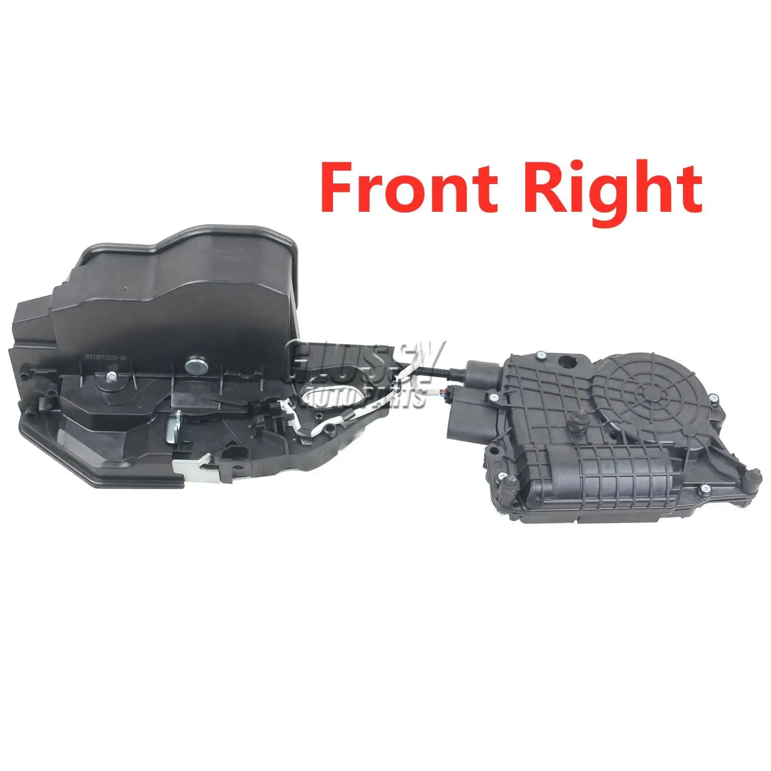 Czarny plastikowy prawy siłownik zamka drzwi bmw x5 e70 x6 e71 z funkcją soft close do drzwi przednich