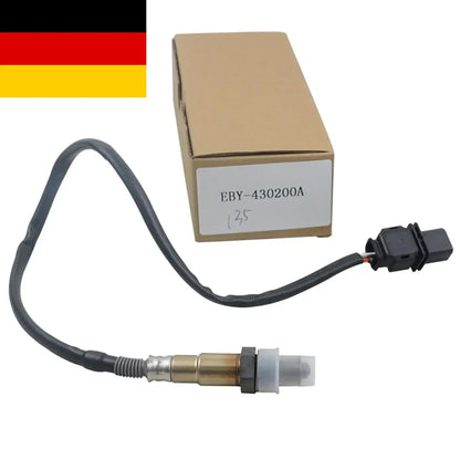 Czujnik o2 ap03 przedni do bmw 318i 320i 325i w czarno-srebrnym wykonaniu z kablem i opakowaniem eby-430200a