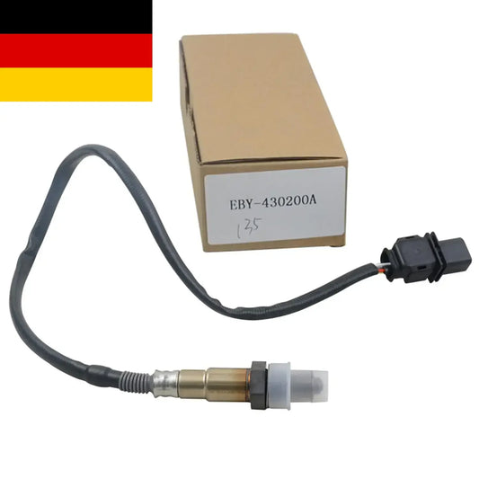 Czujnik o2 ap03 przedni do bmw 318i 320i 325i w czarno-srebrnym wykonaniu z kablem i opakowaniem eby-430200a
