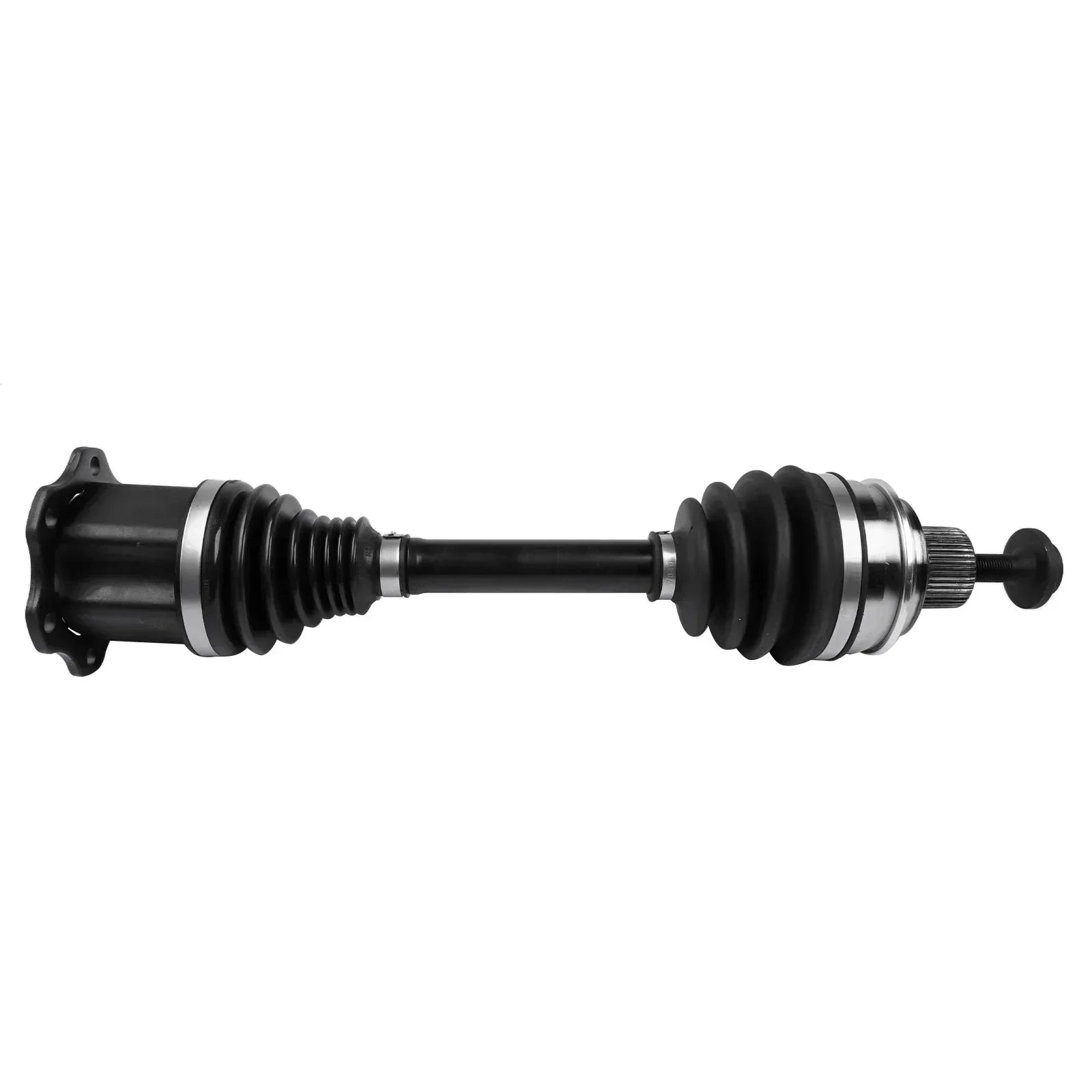Front black and silver audi a4 avant drive shaft with rubber boots compatible with mild hybrid f5p models