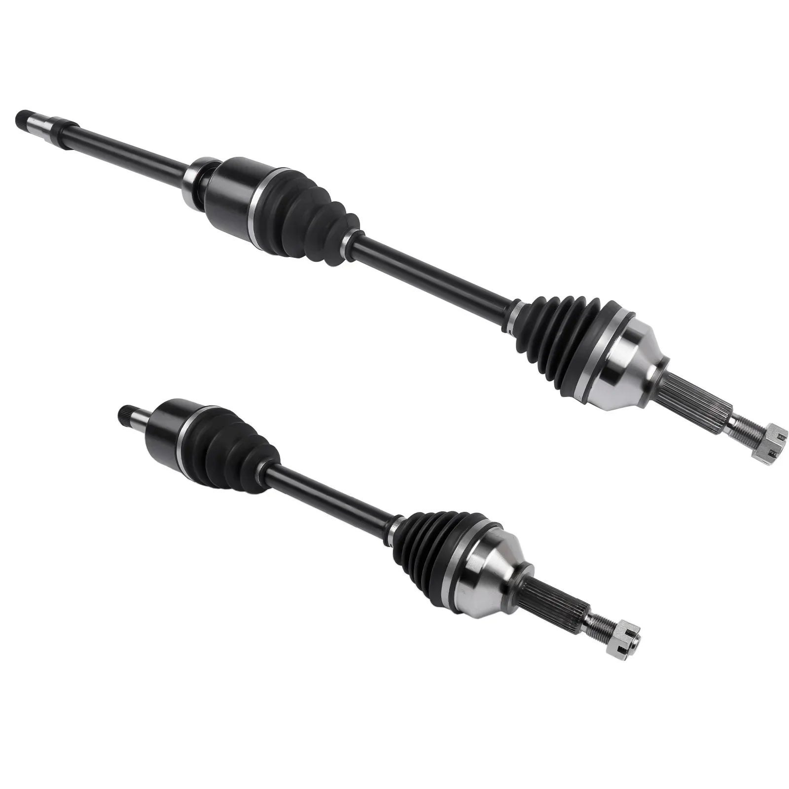 Czarne i srebrne metalowe wały napędowe z gumowymi osłonami do ford tourneo transit custom v362 v363