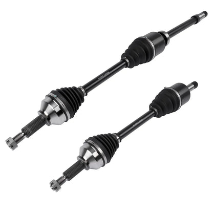 Czarno-srebrny przedni wał napędowy z gumowymi osłonami do ford tourneo transit custom v362 v363