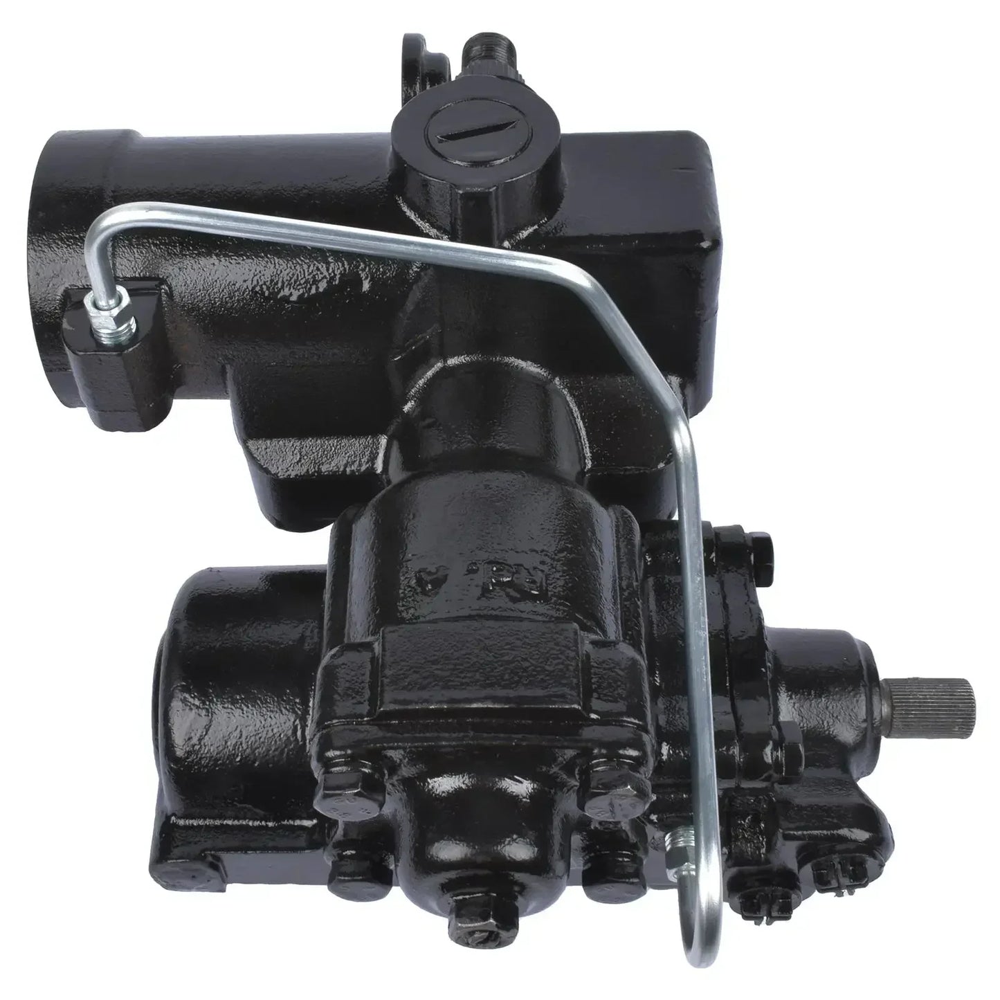 Czarna metalowa skrzynia kierownicza 82-00109r z mosiężnym uchwytem do land rover power steering