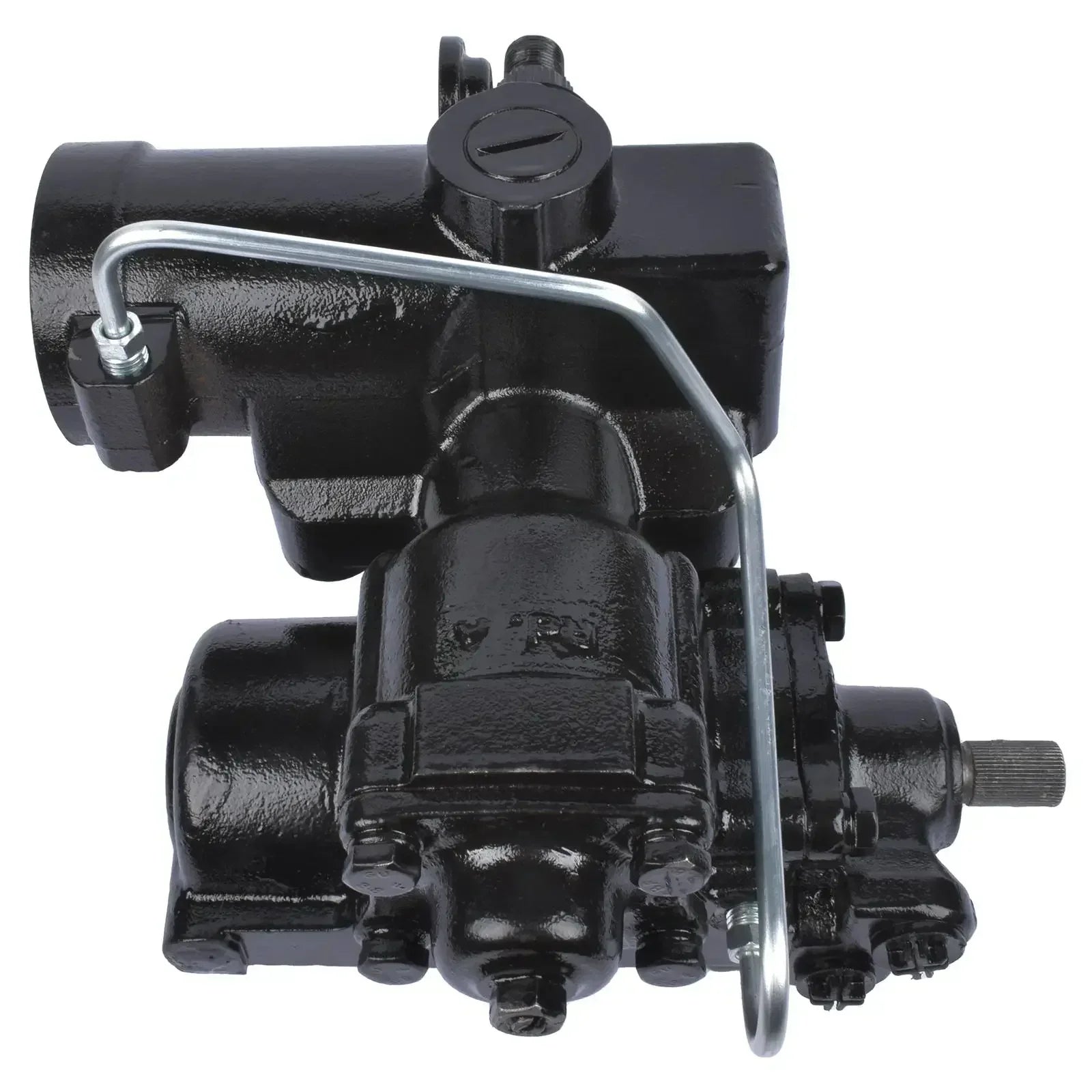 Czarna metalowa skrzynia kierownicza 82-00109r z mosiężnym uchwytem do land rover power steering