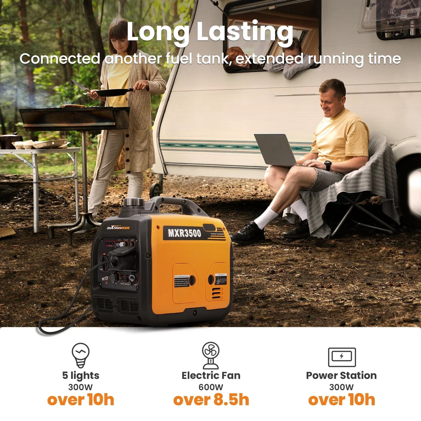 Przenośny generator inwerterowy benzynowy 3000 W / 3300 W UK
