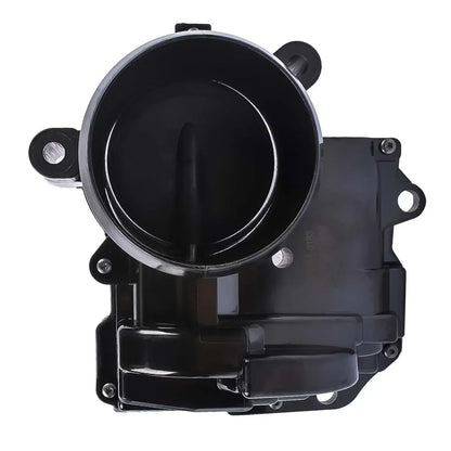 Czarna plastikowa przepustnica silnika z okrągłym otworem i mocowaniami do bmw f20 f21 f30 f80 1.6l 2011 2015