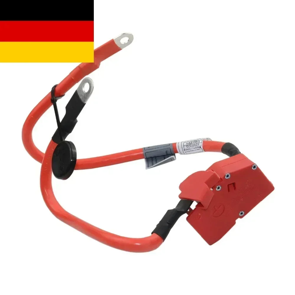 Czerwony izolowany kabel akumulatora z metalowymi oczkami ap03 nr części 61129259425 do bmw 328i