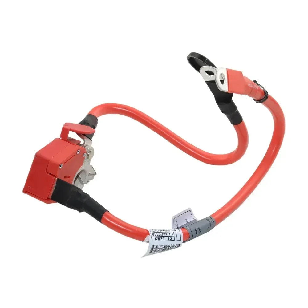 Czerwony izolowany przewód akumulatora ap03 z czarnymi klipsami i czerwoną obudową do bmw 328i part number 61129259425