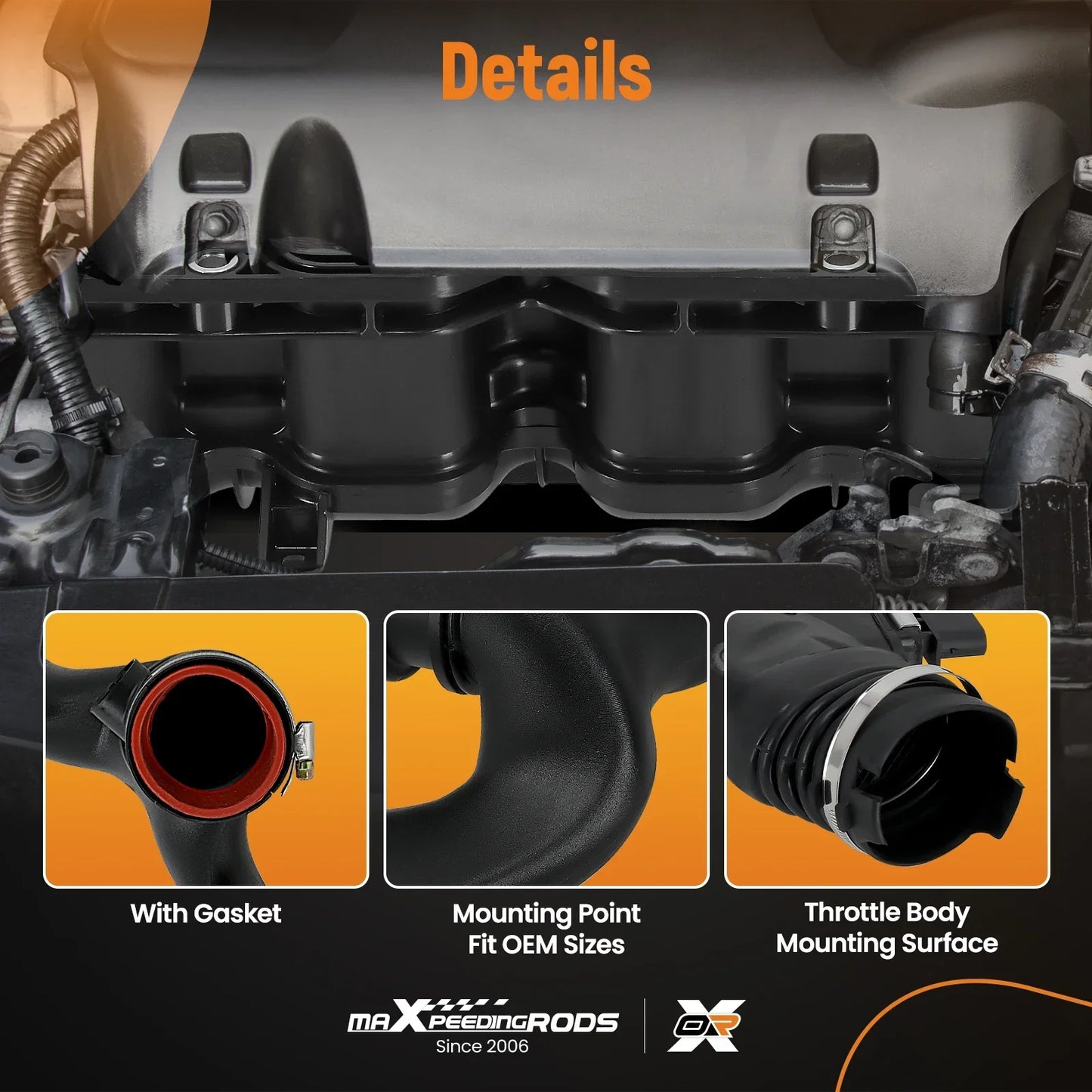 Conduit d'admission d'air avec capteur de débit d'air pour Mercedes W211  W164 X164 ML320 R350 6420903497