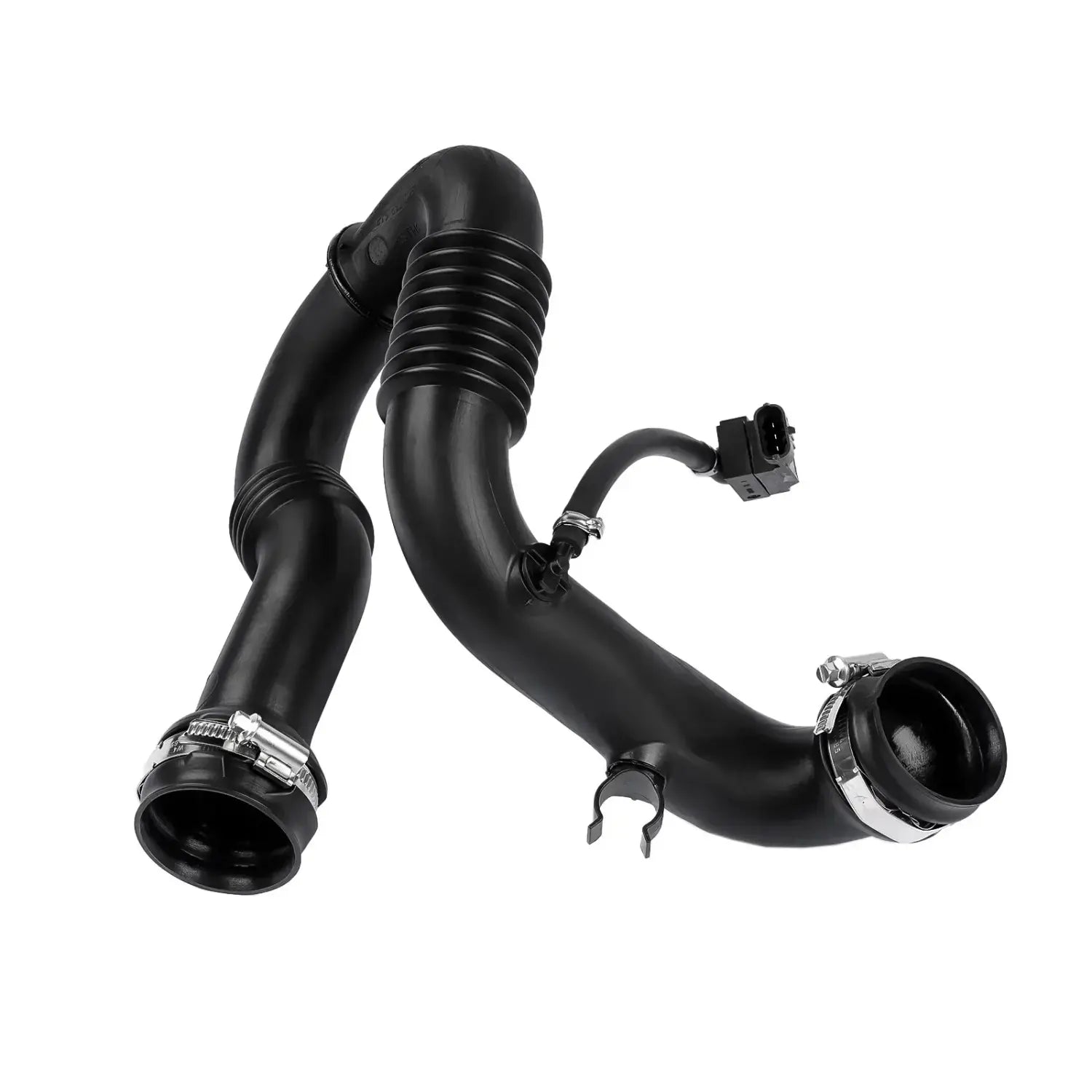 Czarny gumowy przewód powietrzny intercoolera z metalowymi obejmami do renault trafic diesel van fwd