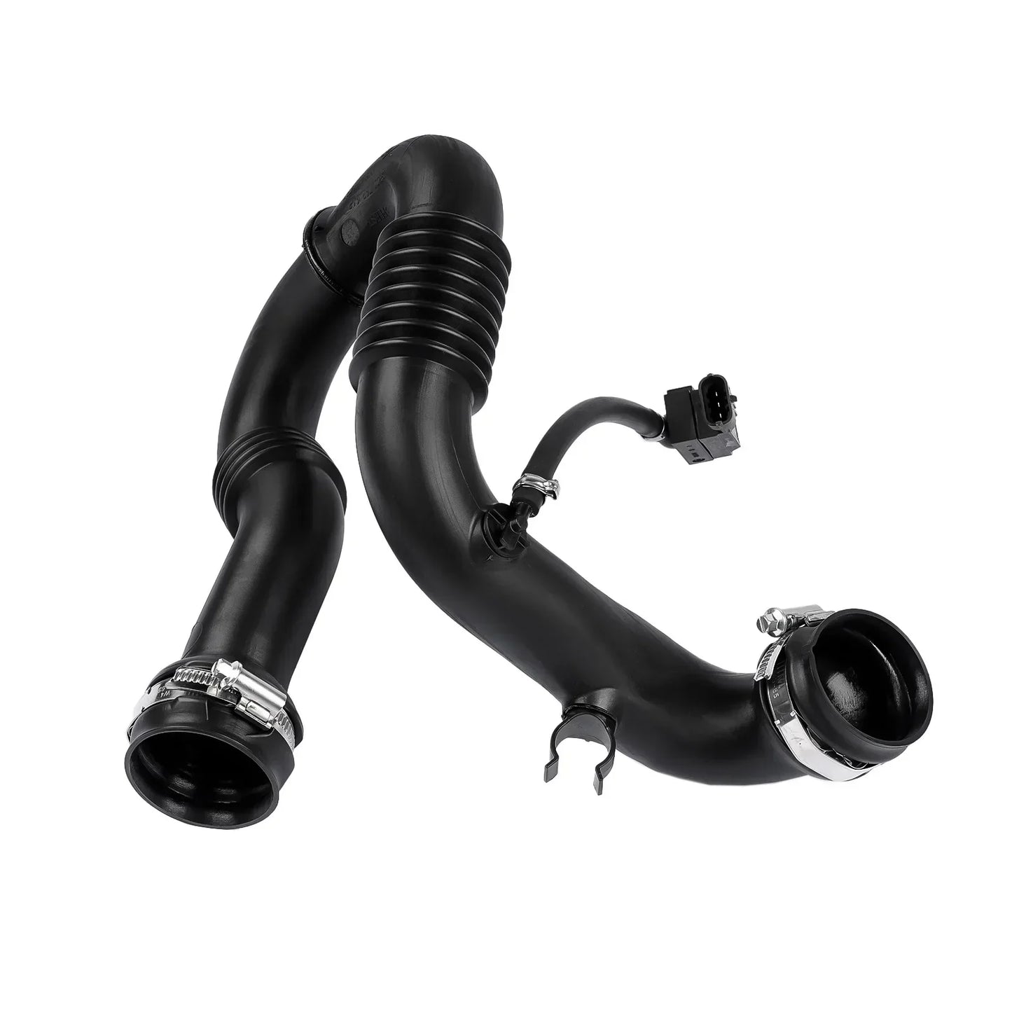 Czarny gumowy przewód powietrzny intercoolera z metalowymi obejmami do renault trafic diesel van fwd