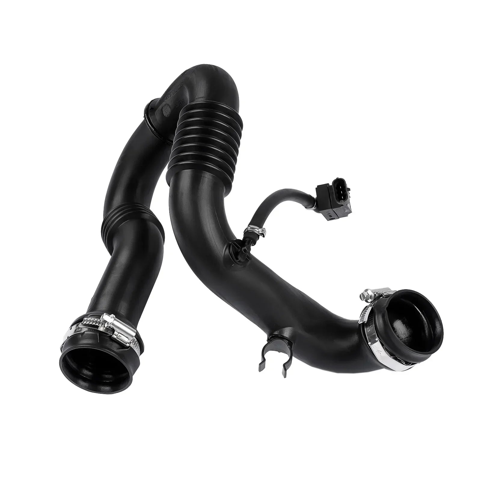 Czarny gumowy przewód powietrzny intercoolera z metalowymi obejmami do renault trafic diesel van fwd